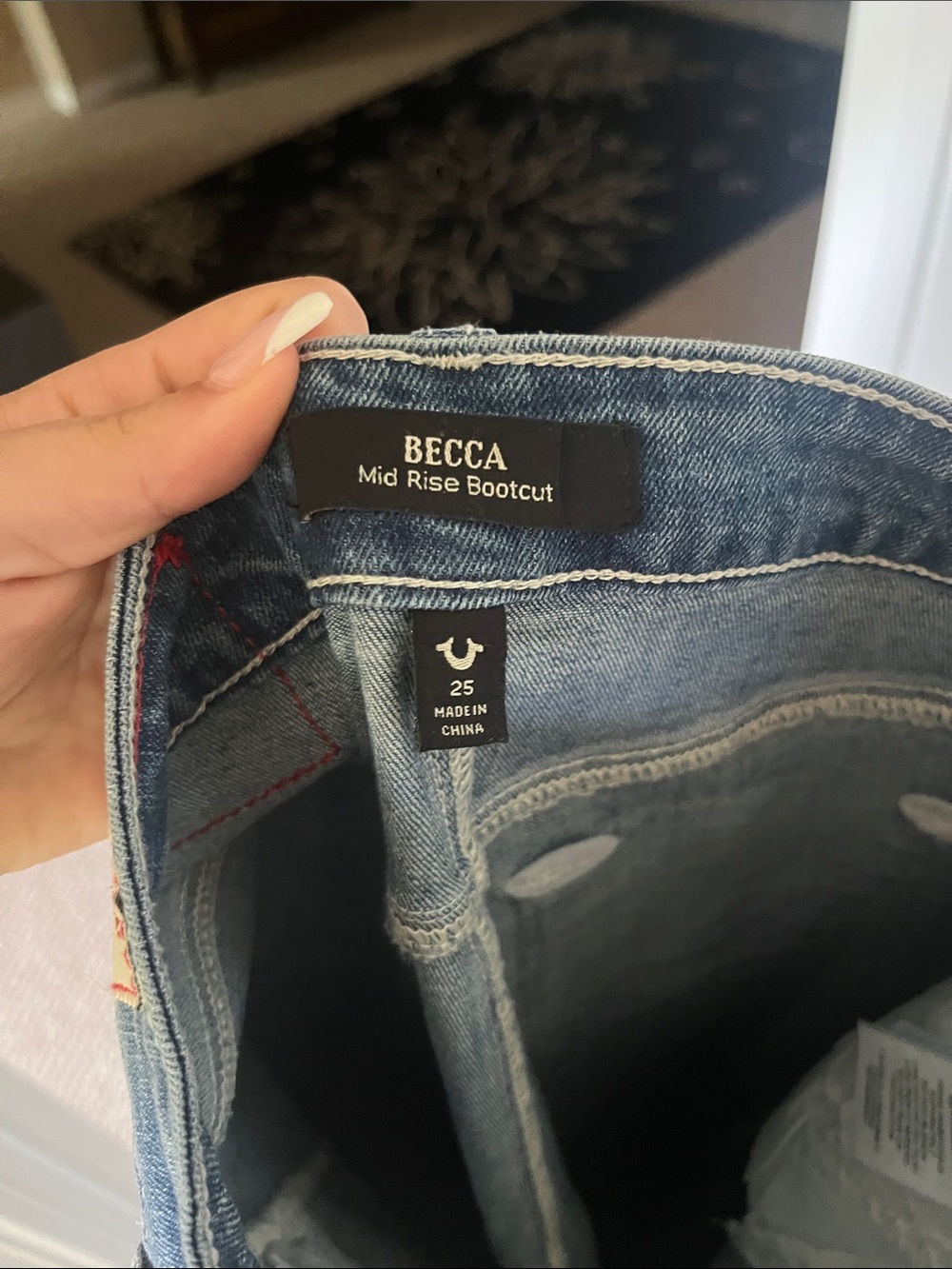 True Religion Rhinestone Bootcut Jeans - Picture 4 of 5